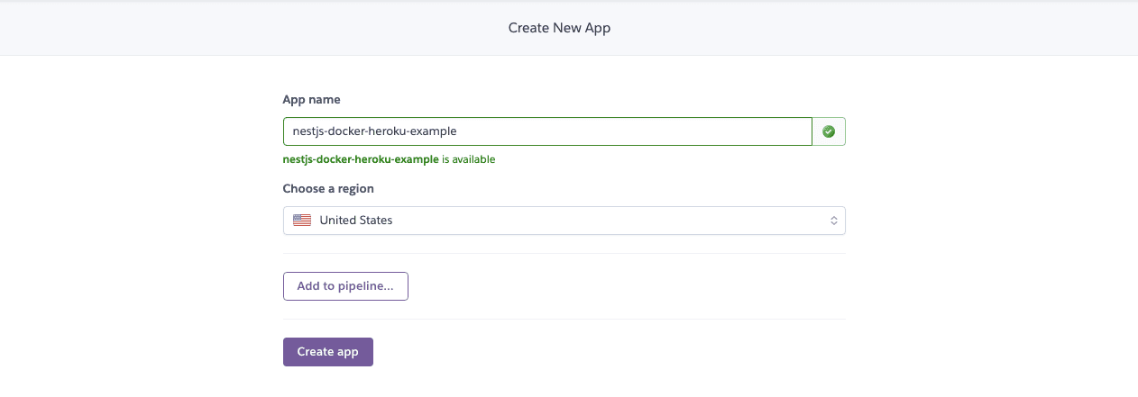 name heroku app