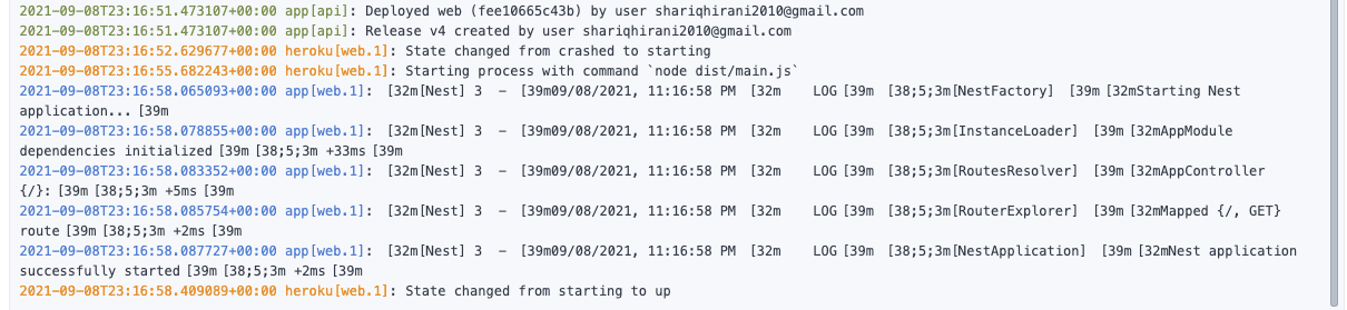 heroku logs
