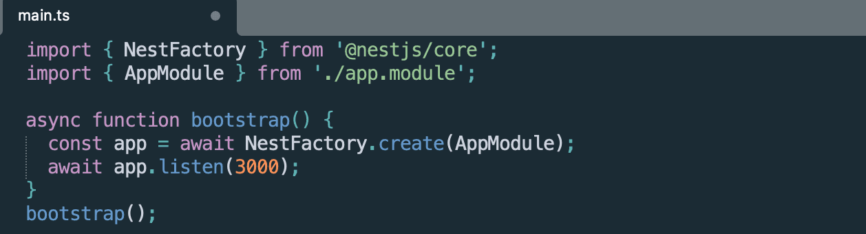 nestjs default port